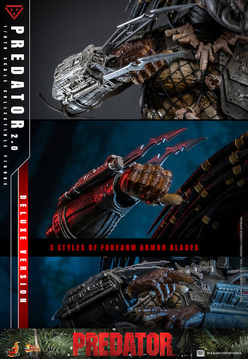 Hot Toys Movie Masterpiece Series: Depredador 1987 - Depredador 2.0 Deluxe Escala 1/6