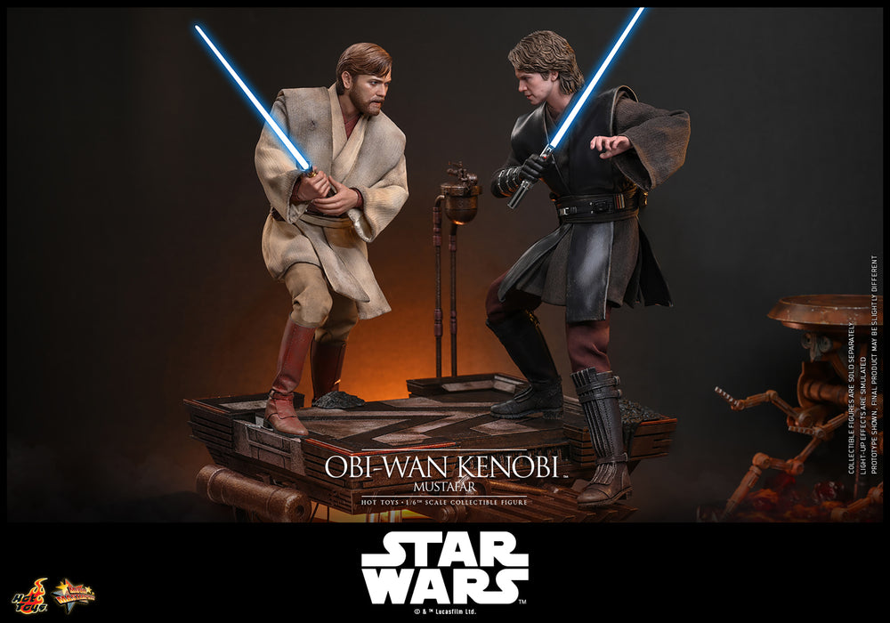 Hot Toys Movie Masterpiece Series: Star Wars La venganza de los Sith - Obi-Wan Kenobi Escala 1/6