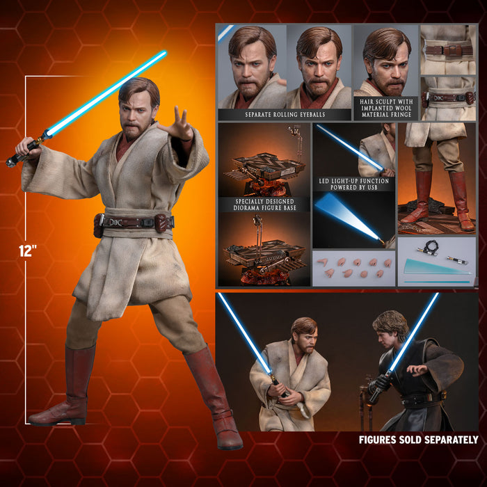 Hot Toys Movie Masterpiece Series: Star Wars La venganza de los Sith - Obi-Wan Kenobi Escala 1/6