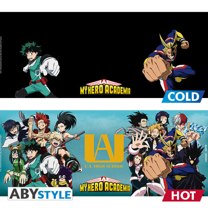ABYstyle Taza De Ceramica Termocromatica: My Hero Academia - Heores 460 ml