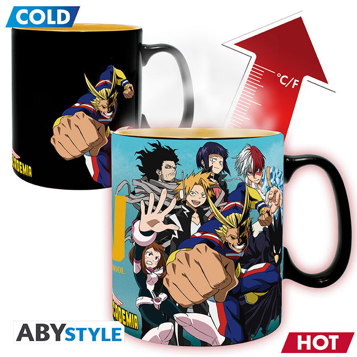 ABYstyle Taza De Ceramica Termocromatica: My Hero Academia - Heores 460 ml