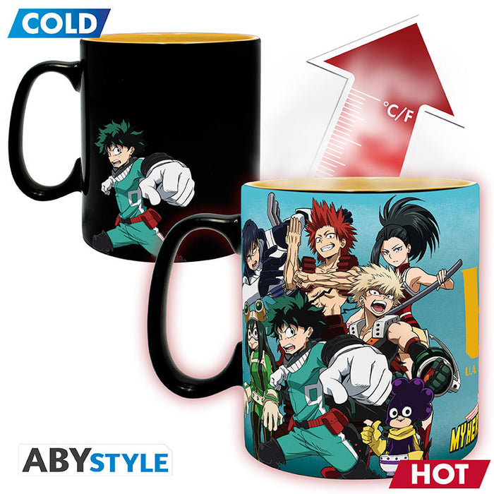 ABYstyle Taza De Ceramica Termocromatica: My Hero Academia - Heores 460 ml