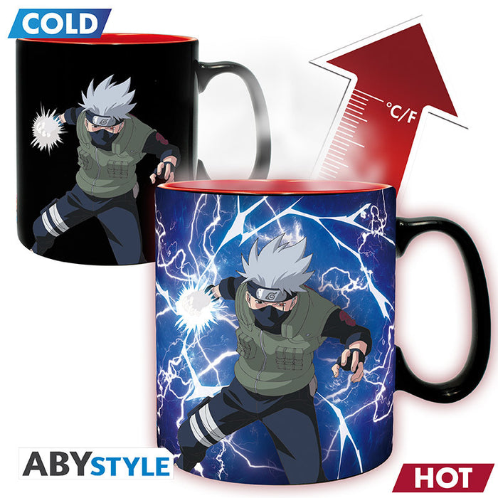 ABYstyle Taza De Ceramica Termocromatica: Naruto Shippuden - Kakashi y Itachi 460 ml