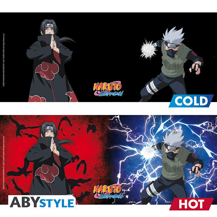 ABYstyle Taza De Ceramica Termocromatica: Naruto Shippuden - Kakashi y Itachi 460 ml