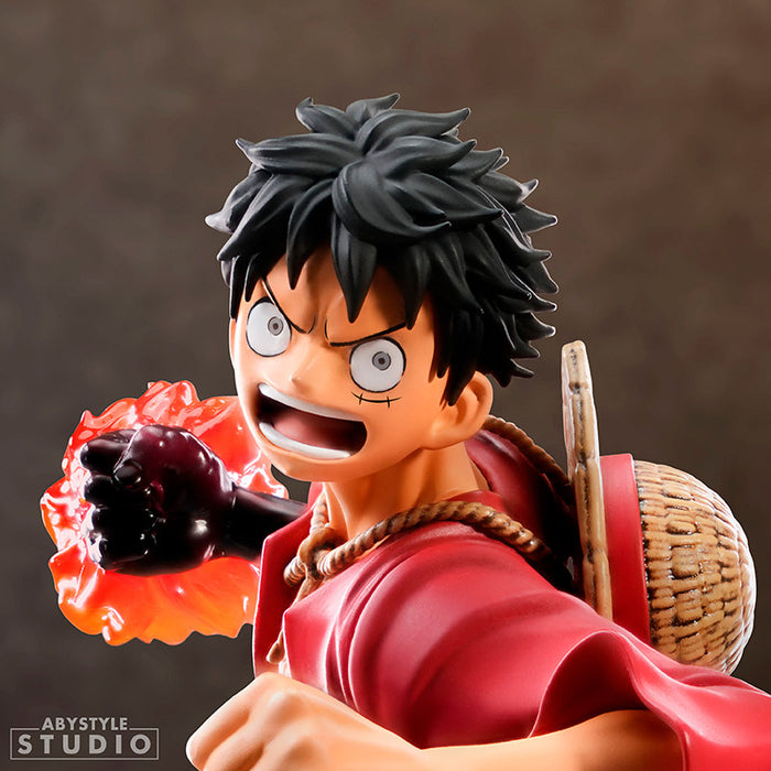 ABYstyle Super Figure Collection: One Piece - Luffy Gomu Gomu no Red Hawk Escala 1/10