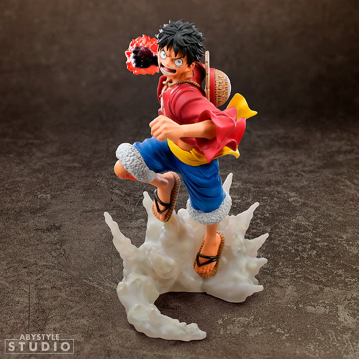 ABYstyle Super Figure Collection: One Piece - Luffy Gomu Gomu no Red Hawk Escala 1/10