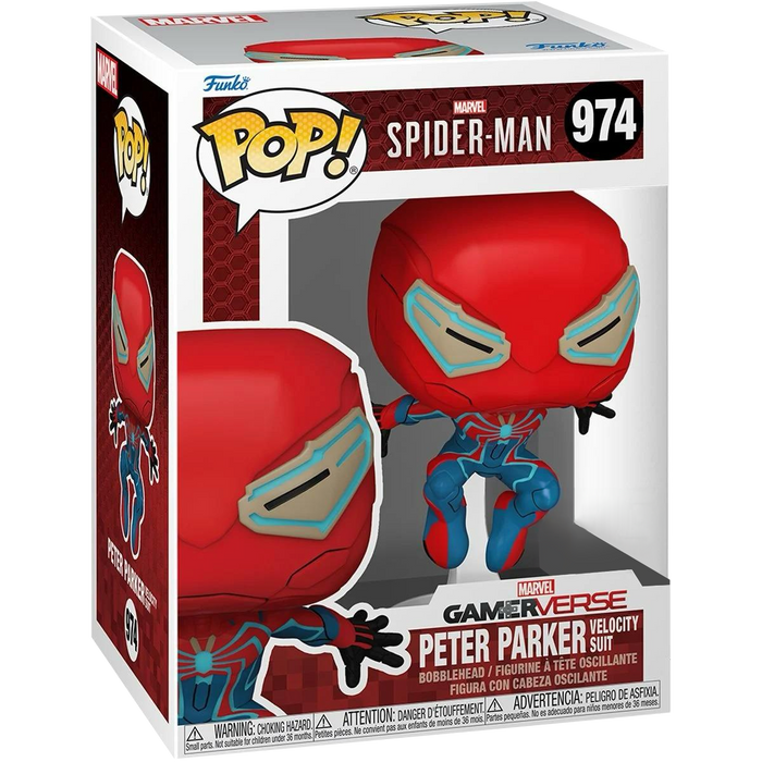 Funko Pop Games: Spider-Man 2 - Peter Parker Traje de velocidad Exclusivo