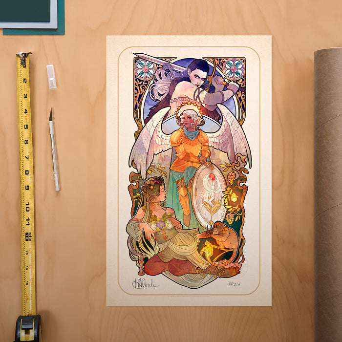 Sideshow Art Print: Critical Role 10 Aniversario - Ashley Johnson Litografia