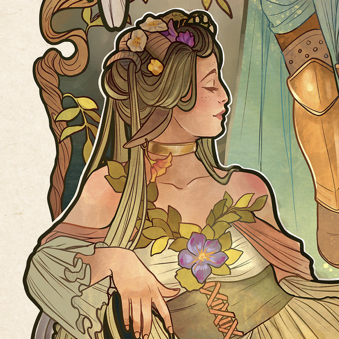 Sideshow Art Print: Critical Role 10 Aniversario - Ashley Johnson Litografia