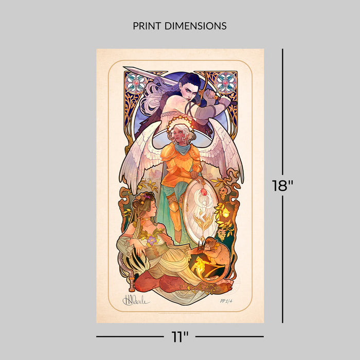 Sideshow Art Print: Critical Role 10 Aniversario - Ashley Johnson Litografia