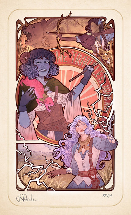Sideshow Art Print: Critical Role 10 Aniversario - Laura Bailey Litografia