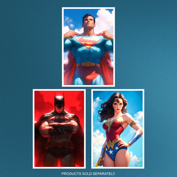 Sideshow Art Print: DC Comics Justice League Trinity - Superman Litografia