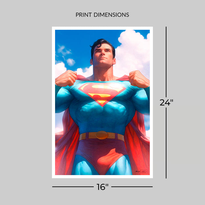 Sideshow Art Print: DC Comics Justice League Trinity - Superman Litografia