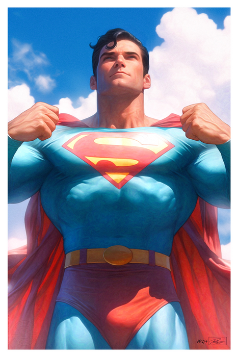 Sideshow Art Print: DC Comics Justice League Trinity - Superman Litografia