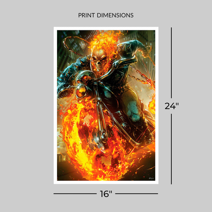Sideshow Art Print: Marvel Cosmic Ghost Rider Num 4 2018 - Ghost Rider Litografía