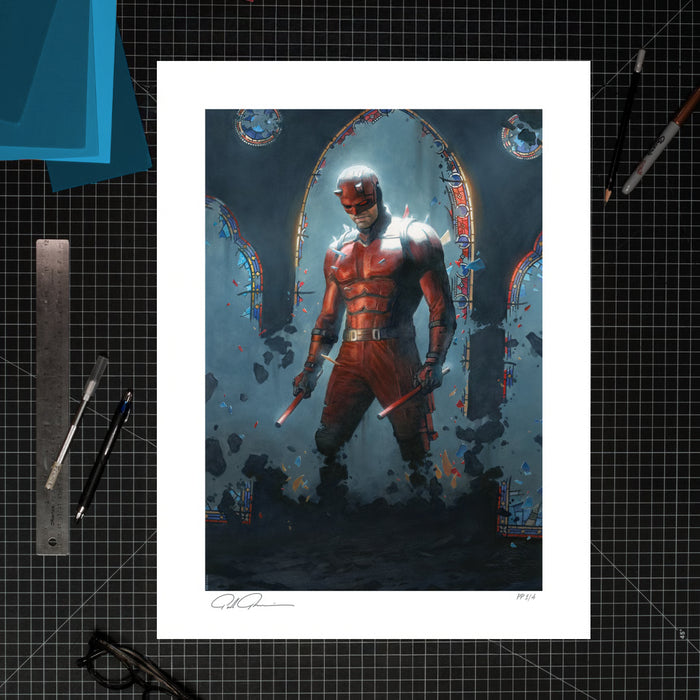 Sideshow Art Print: Marvel Daredevil Born Again - Daredevil Litografia