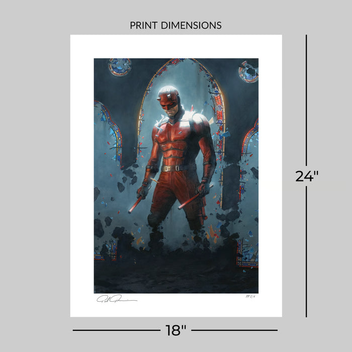 Sideshow Art Print: Marvel Daredevil Born Again - Daredevil Litografia