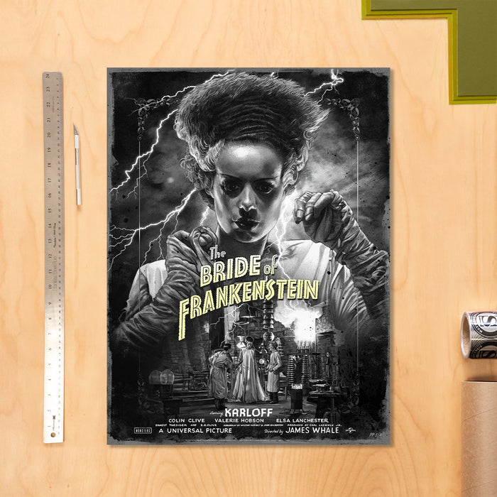 Sideshow Art Print Movie Poster: Universal Monsters - La novia de Frankenstein Litografia