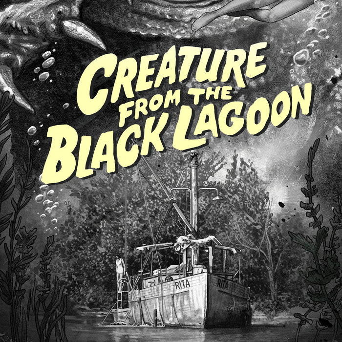 Sideshow Art Print Movie Poster: Universal Monsters - La Criatura de la Laguna Negra Litografia