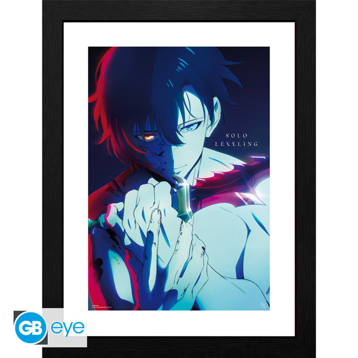 ABYstyle Framed Print: Solo Leveling - Jinwoo Impresion Enmarcada
