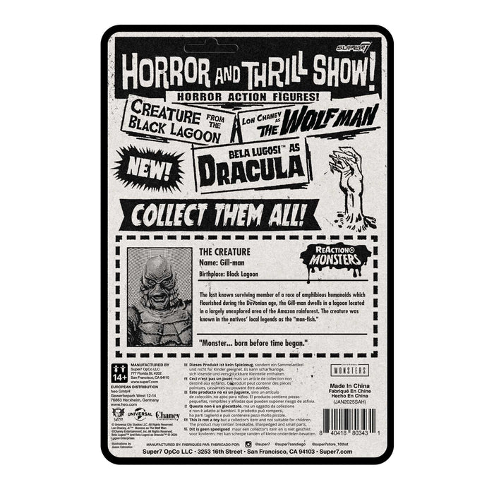 Super7 Reaction: Universal Monsters - La Criatura Del Lago Negro