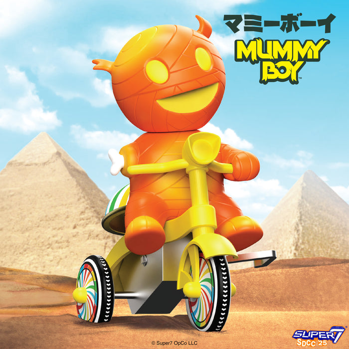Super7 Super Cycles: Mummy Boy - Mummy Boy Naranja Triciclo Amarillo Sdcc 2025
