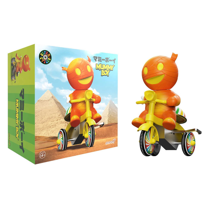 Super7 Super Cycles: Mummy Boy - Mummy Boy Naranja Triciclo Amarillo Sdcc 2025