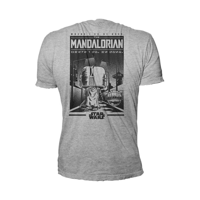 Funko Pop & Tee: Star Wars The Mandalorian - Playera Extra Grande Con Grogu Comiendo Galletas