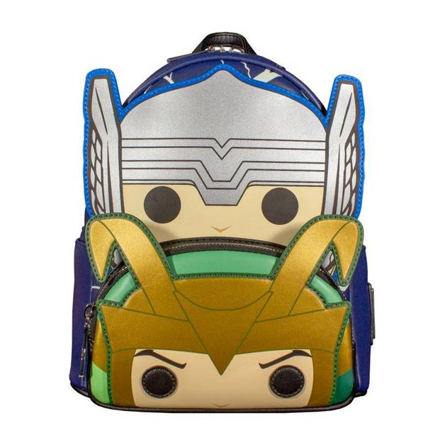 Loungefly X Funko: Marvel Classic - Thor y Loki Mini Mochila