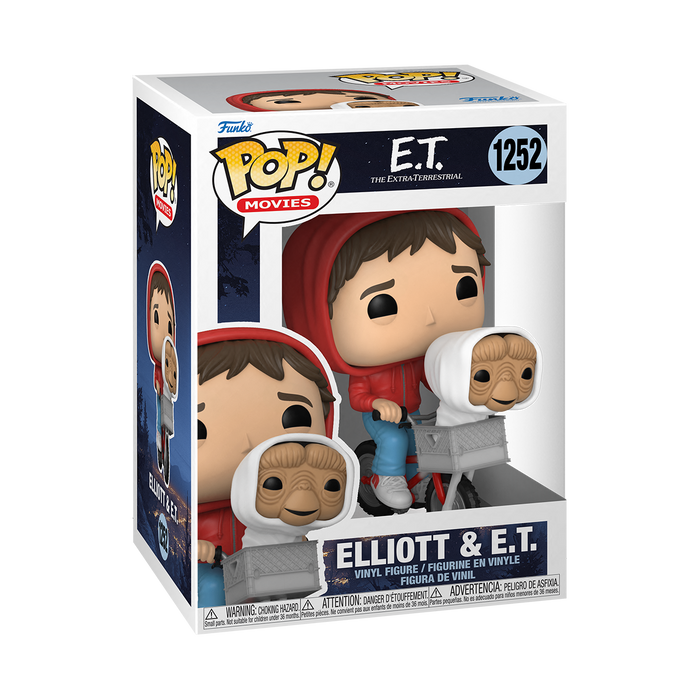 Funko Pop Movies: ET 40 Aniversario - Elliot con ET en bicicleta