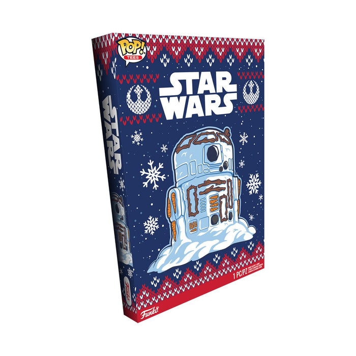 Funko Boxed Tee: Star Wars Navidad - R2D2 Snowman Playera 2XL