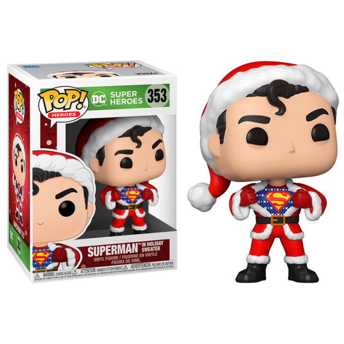 Funko Pop Heroes: DC Navidad - Superman con Sweater