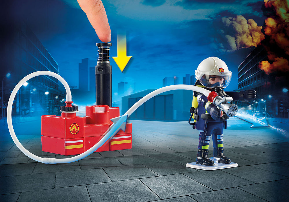 Playmobil City Action - Parque de Bomberos: Bomberos con bomba de agua 9468