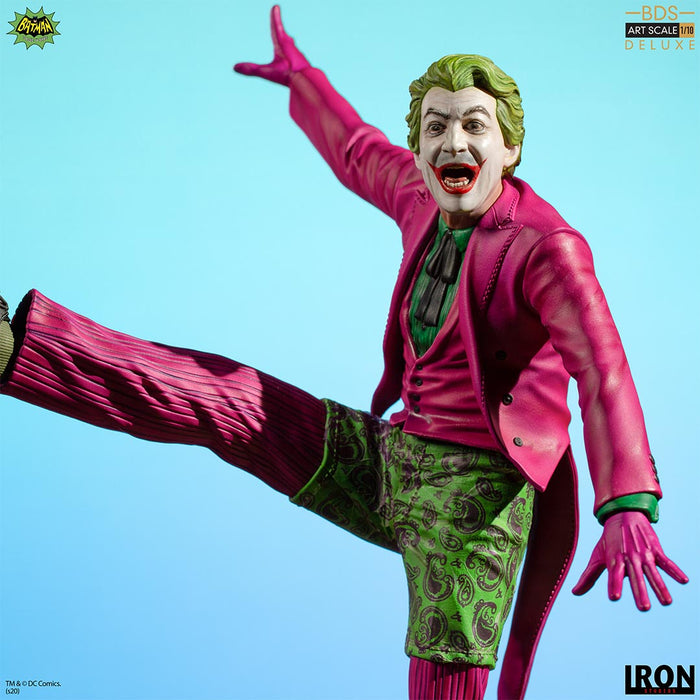 IRON Studios: DC Batman 66 - Joker Deluxe BDS Escala de Arte 1/10