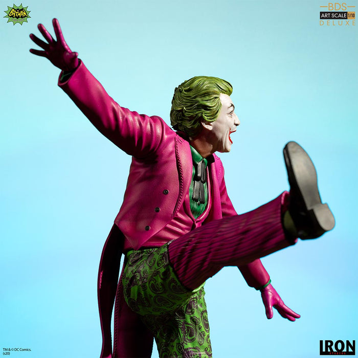 IRON Studios: DC Batman 66 - Joker Deluxe BDS Escala de Arte 1/10