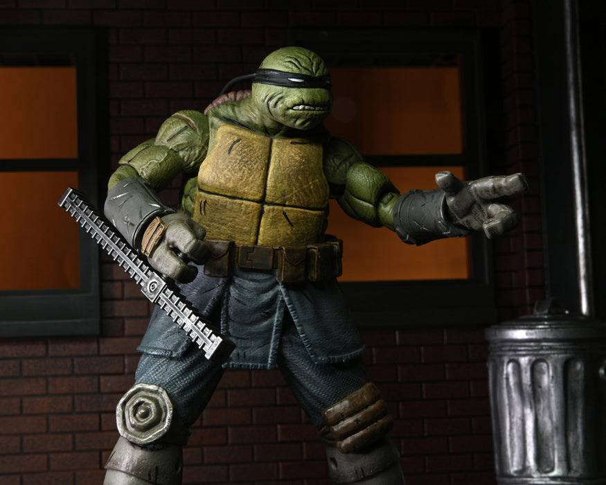 NECA Figura de Accion Ultimate: TMNT Tortugas Ninja IDW Comics - The Last Ronin Sin Armadura 7 Pulgadas