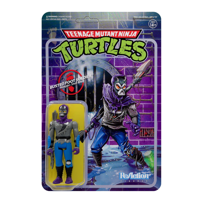 Super7 Reaction: TMNT Tortugas Ninja - Soldado Clan del Pie Da‚àö¬±ado