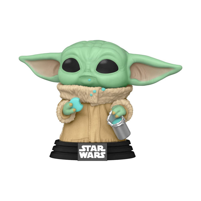Funko Pop & Tee: Star Wars The Mandalorian - Playera Extra Grande Con Grogu Comiendo Galletas